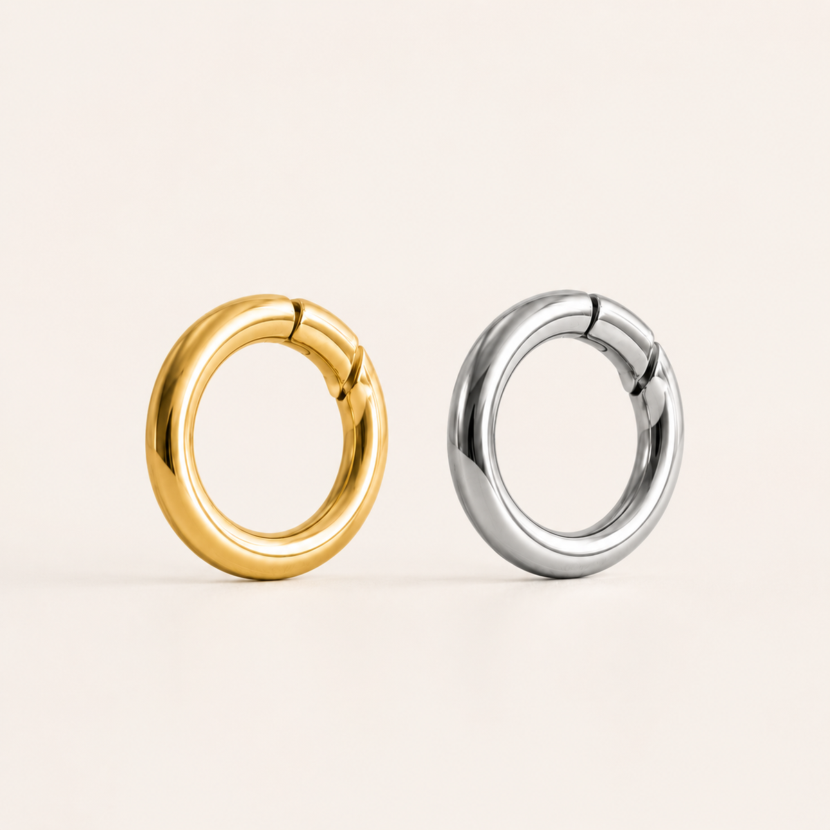 Duo ALIX — acier inoxydable 316L et doré à l'or 18K