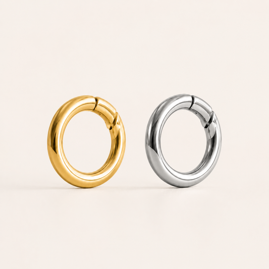 Duo ALIX — acier inoxydable 316L et doré à l'or 18K