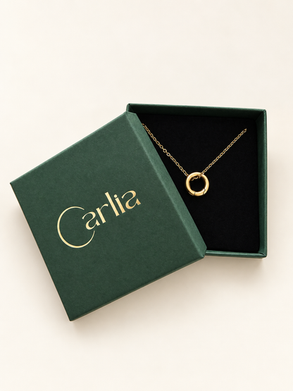 ALIX + chaîne · Doré à l'or 18K